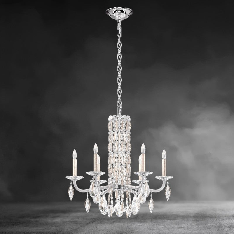 Siena 6-light Crystal Chandelier 24"